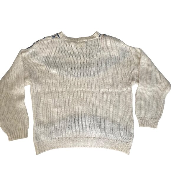 Vtg Huntington Ridge Hand‎ Knit Fair Isle Sweater M Pullover Nordic - Picture 4 of 9